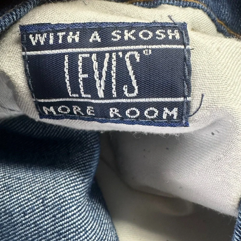 Vintage Levi's Jeans Mens 40x32 Blue Cotton Denim Straight Leg Workwear Stretch